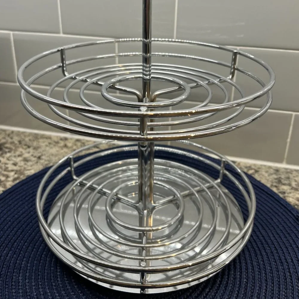 Crate & Barrel Spinning Organizer Stand